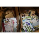 TWO BOXES OF MISCELLANEOUS GREETING CARDS