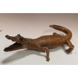 TAXIDERMY - A JUVENILE ALLIGATOR, approx L 80 cm