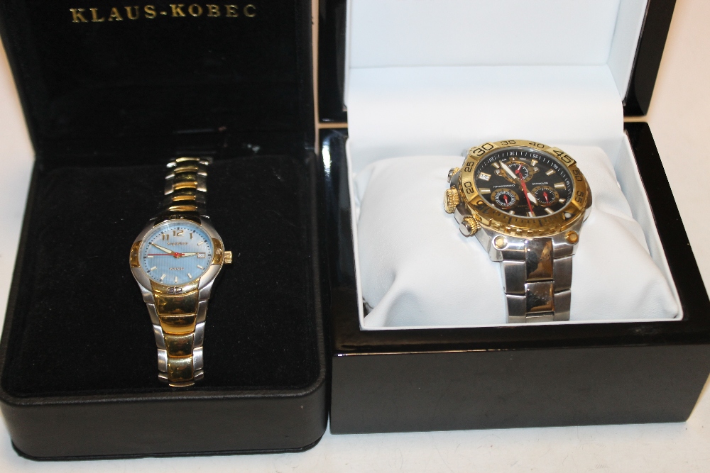 TWO BOXED GENTS WRIST WATCHES