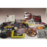 A QUANTITY OF ASSORTED 7" RECORDS TO INCLUDE IRON MAIDEN, SEX PISTOLS, PICTURES DISCS ETC