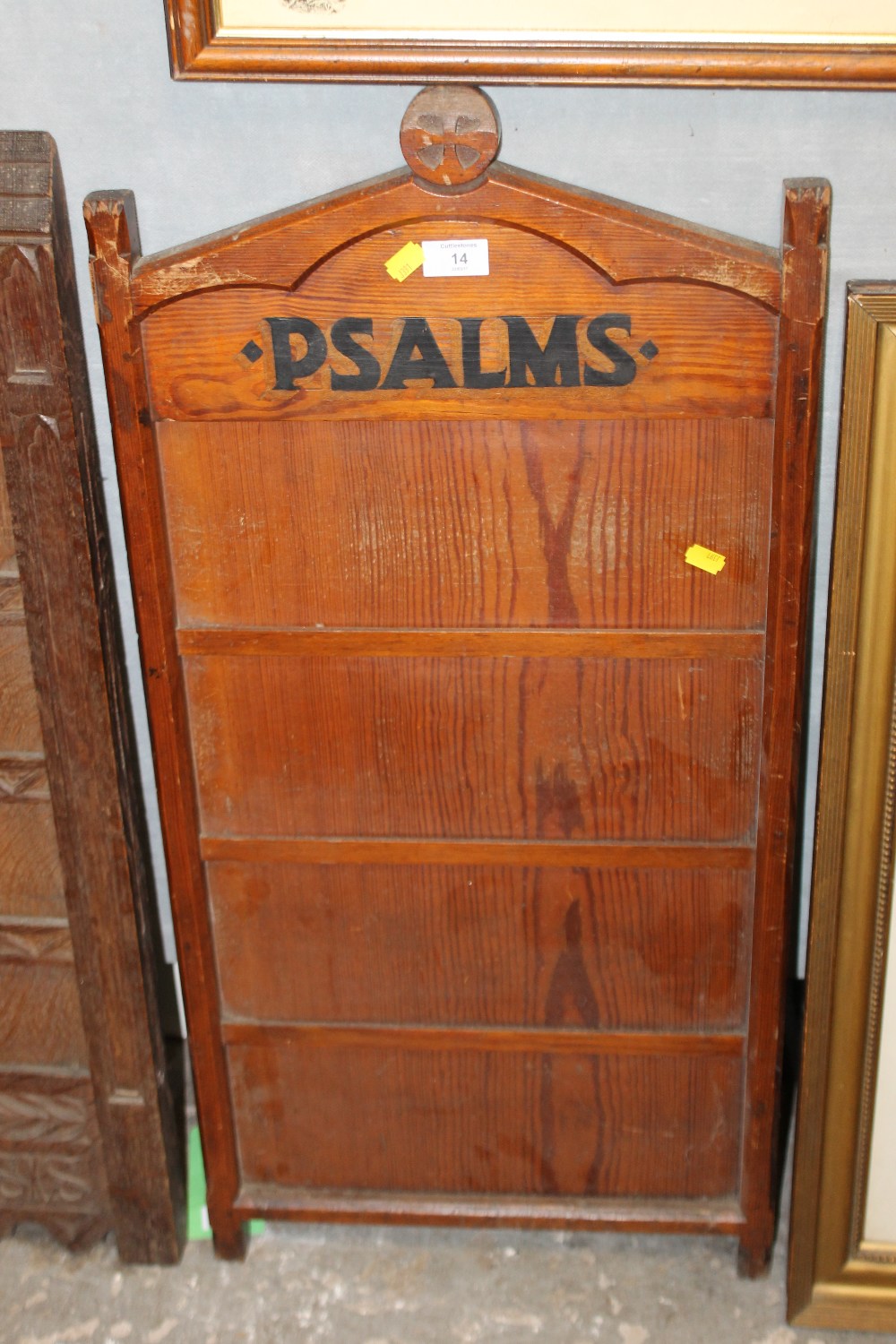 A VINTAGE CHURCH PSALMS BOARD