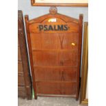 A VINTAGE CHURCH PSALMS BOARD