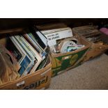 THREE BOXES OF ASSORTED LP'S AND 78'S ETC