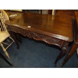 A 19TH CENTURY CARVED OAK FRENCH TABLE