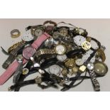 A LARGE QUANTITY OF WRIST WATCHES TO INCLUDE ROTARY