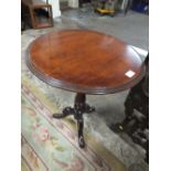 A 19TH CENTURY MAHOGANY PEDESTAL TABLE