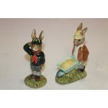 TWO BOXED ROYAL DOULTON BUNNYKINS FIGURES ' GARDENER BUNNYKINS' AND 'BE PREPARED'