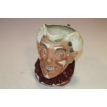 A RARE LARGE ROYAL DOULTON CHARACTER JUG 'CLOWN' WHITE HAIRED VERSION RN 28163, H 16 cm