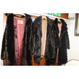 A QUANTITY OF LADIES EVENING COATS, JACKETS, ETC