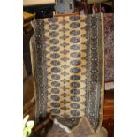 TWO WOOLEN PATTERNED RUGS