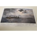 A MOUNTED LIMITED EDITION DAVID SHEPHERD PRINT 25/100 'F FOR FREDDY DID NOT RETURN', signed by Tony