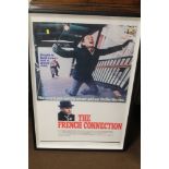 A FRAMED AND GLAZED LITHOGRAPH POSTER FOR 'THE FRENCH CONNECTION ' DATED 1971, marked 71/316