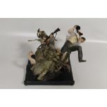 A BOXED WETA COLLECTIBLES KONG "JACK AND DENHAM'S RAWINE STRUGGLE" POLYSTONE STATUE