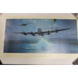 AN UNFRAMED LIMITED EDITION ROBERT TAYLOR PRINT 'DAMBUSTERS - THE IMPOSSIBLE MISSION' COLLECTORS ED