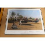 THREE FRAMED AND GLAZED ROBERT TAYLOR PRINTS 'MOONLIGHTING' SIGNED BY JOHN CUNNINGHAM #19/400, 'FIR