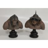 TWO BOXED SLIDESHOW WETA COLLECTIBLES LORD OF THE RINGS, RETURN OF THE KING POLYSTONE BUSTS "SIEGE