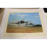 TWO UNFRAMED SIGNED LIMITED EDITION PRINTS, 'Typhoon Scramble' by Richard Taylor with certificate of