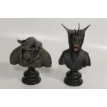 TWO BOXED SLIDESHOW WETA COLLECTIBLES LORD OF THE RINGS, RETURN OF THE KING POLYSTONE BUSTS "CATAPU