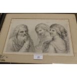 A FRAMED AND GLAZED ENGRAVING TITLED 'AS THE ACT DIRECTS', JANUARY 1ST 1786 BY G. BARTOLOZZI