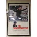 A FRAMED AND GLAZED LITHOGRAPH POSTER FOR 'THE FRENCH CONNECTION ' DATED 1971, marked 71/316