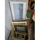 A LARGE QUANTITY OF PICTURES, PRINTS, ENGRAVINGS, OILS ETC