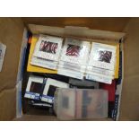 A BOX OF ASSORTED SLIDES ETC