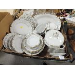 A TRAY OF BUVARIAN WINTERLING DINNER WARE