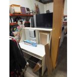 AN OFFICE DESK TALL CD RACK FIRE GUARD IRONING BOARD ETC