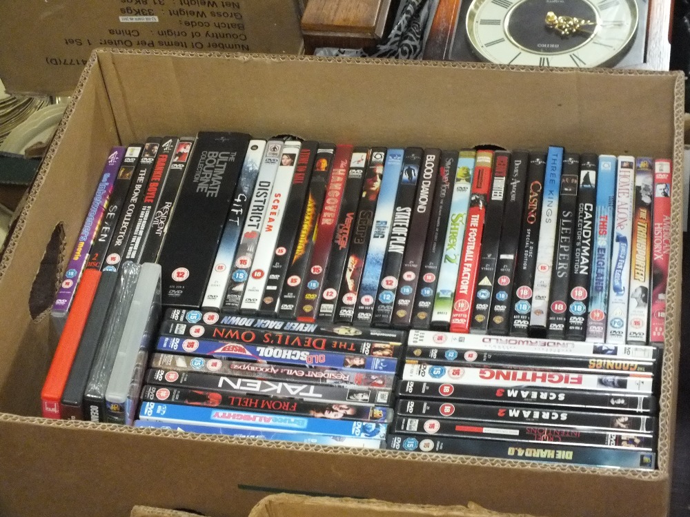 A TRAY OF DVDS