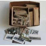 A COLLECTION OF ASSORTED POSTCARDS, to include real photograph and topographic types, along with a