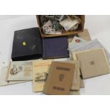 A COLLECTION OF ASSORTED CIGARETTE CARDS, both loose and in albums, along with a schoolboy stamp al