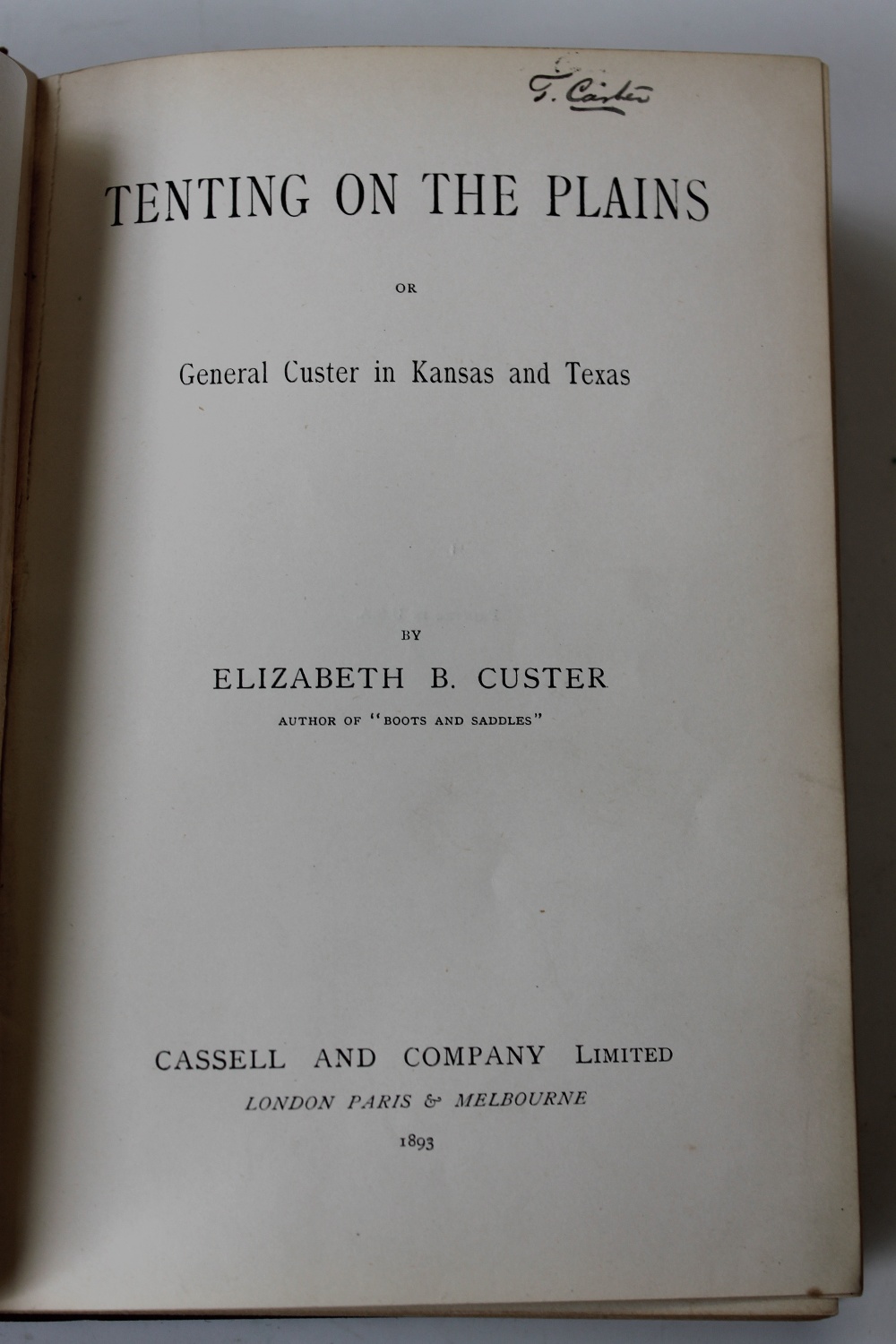 ELIZABETH B. CUSTER - 'TENTING ON THE PLAINS or General Custer in Kansas and Texas', Cassell & Co. - Bild 6 aus 8