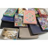 STAMPS - A COLLECTION OF FOURTEEN STAMP ALBUMS, seven small and seven large to include GB FDC's fro