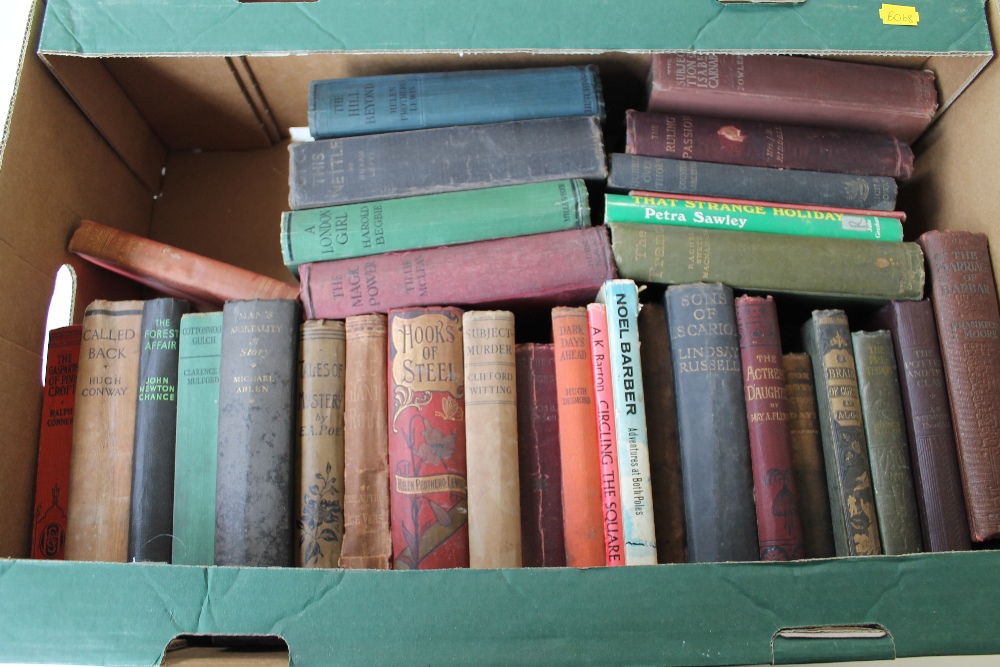 A LARGE COLLECTION OF NOVELS MAINLY FIRST EDITIONS INCLUDING RARE AND OBSCURE TITLES, authors inclu