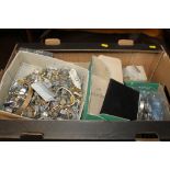 A LARGE QUANTITY OF WATCH PARTS, to include a good selection of strap parts / spares