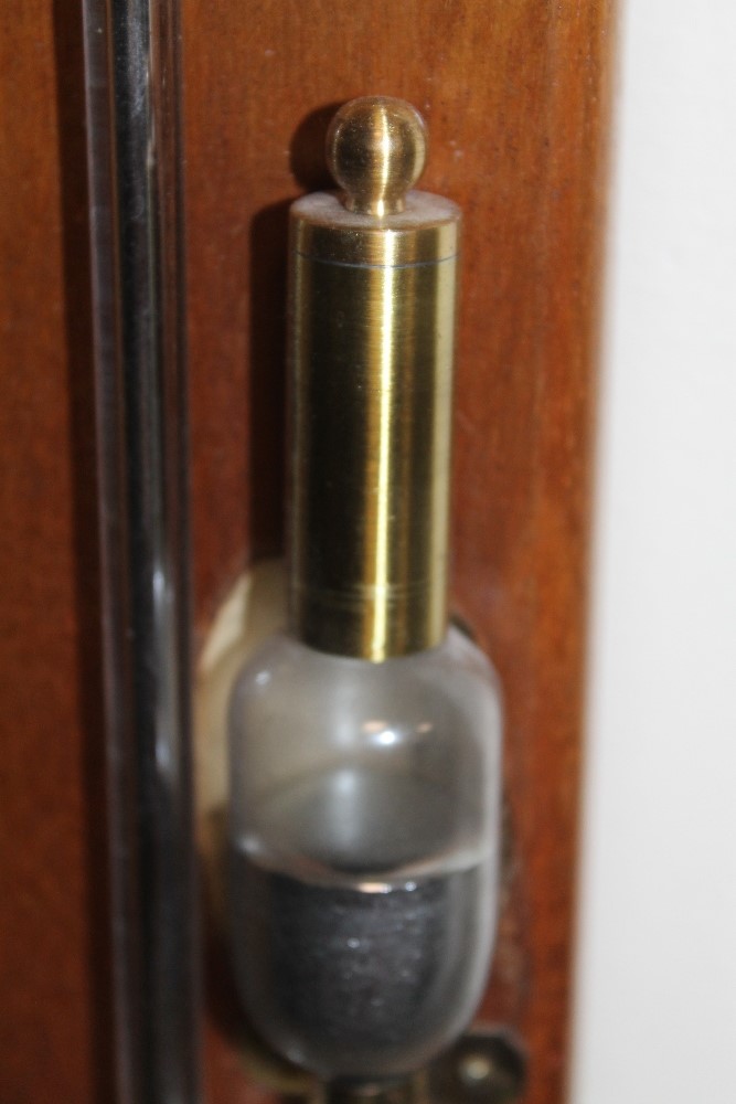 A WALL MOUNTED GRIFFIN AND GEORGE LTD. MERCURY BAROMETER AND THERMOMETER - Image 4 of 4
