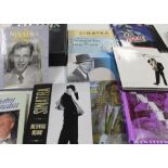 A QUANTITY OF MAINLY FRANK SINATRA MEMORABILIA, to include books, records, cds, tickets, etc