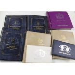 STAMPS - A COLLECTION OF EIGHT SPECIAL STAMP ALBUMS, to include Commonwealth, Royalty mint stamps f