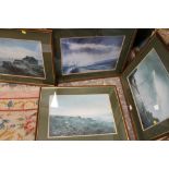 FOUR FRAMED AND GLAZED PRINTS