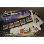 A QUANTITY OF ASSORTED STAMPS INCLUDING FIRST DAY COVERS