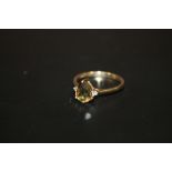 A BOXED LADIES 9 CT GOLD DRESS RING