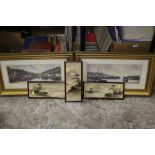 A SELECTION OF PRINTS TO INCLUDE HARBOUR SCENES AND ORIENTAL EXAMPLES