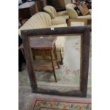 A LARGE VINTAGE WOODEN PICTURE FRAME