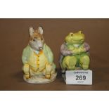 TWO BESWICK BEATRIX POTTER FIGURES 'SAMUEL WHISKERS AND MR JACKSON'
