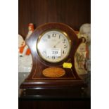 AN INLAID COOPER WORCESTER MANTLE CLOCK