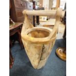 AN UNUSUAL DRIFTWOOD STYLE PAIL H 75 CM