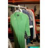 A COLLECTION OF LADIES VINTAGE CLOTHING, TO INCLUDE RETRO EXAMPLES BY JAEGER, GINA BACCONI, AUSTIN