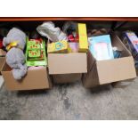 FIVE BOXES OF VARIOUS CHILDRENS TOYS