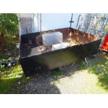 A PAINTED BLACK TRAILER A/F 6.5 x 5 FT