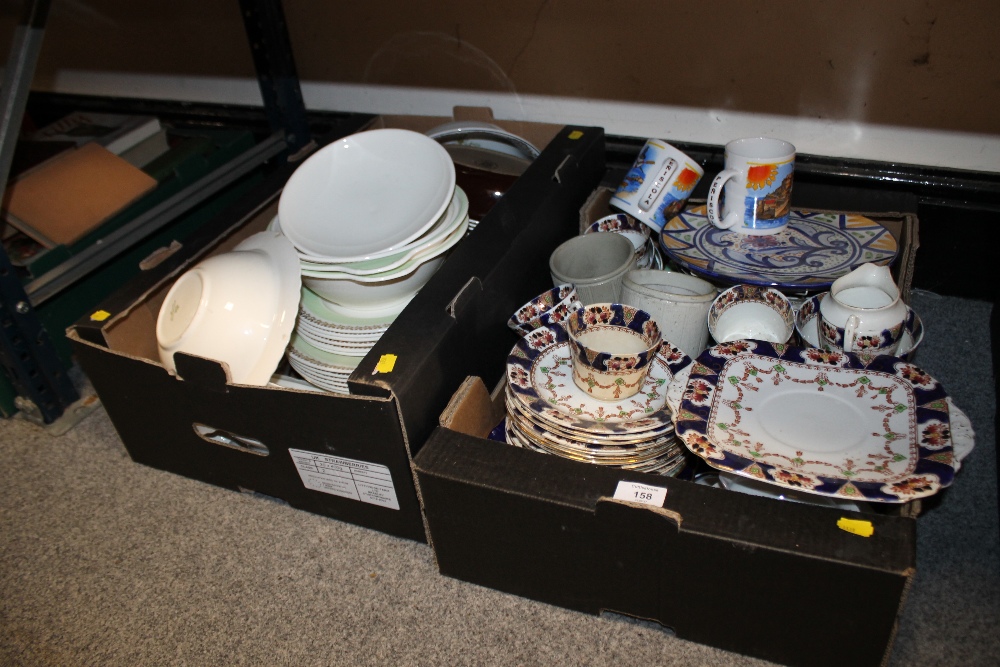 TWO TRAYS OF CHINA TO INCLUDE MYOTT AND SONS